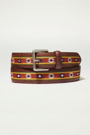 Lucky Brand Southwest Woven Men's Belts Multicolor | South Africa-IQJ062183