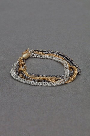 Lucky Brand Sparkle Layer Women's Bracelet Gold / Silver | South Africa-OUW571648