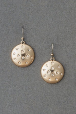 Lucky Brand Star Bubble Drop Women's Earrings Gold | South Africa-WTA824315