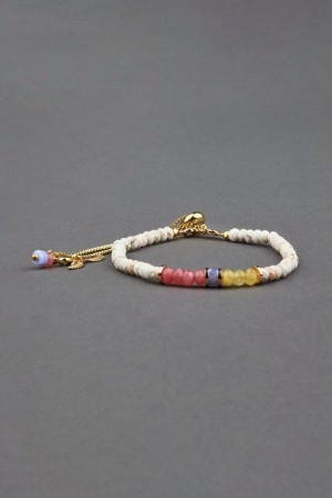 Lucky Brand Summer Beaded Women's Bracelet Gold | South Africa-TQS186752