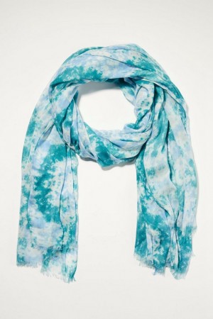 Lucky Brand Tie Dye Women's Scarf Blue | South Africa-EPF398750