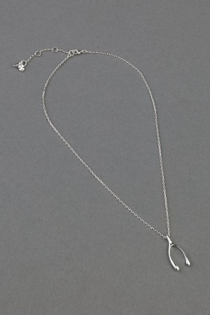 Lucky Brand Wish Bone Women's Pendants Silver | South Africa-PVQ089625