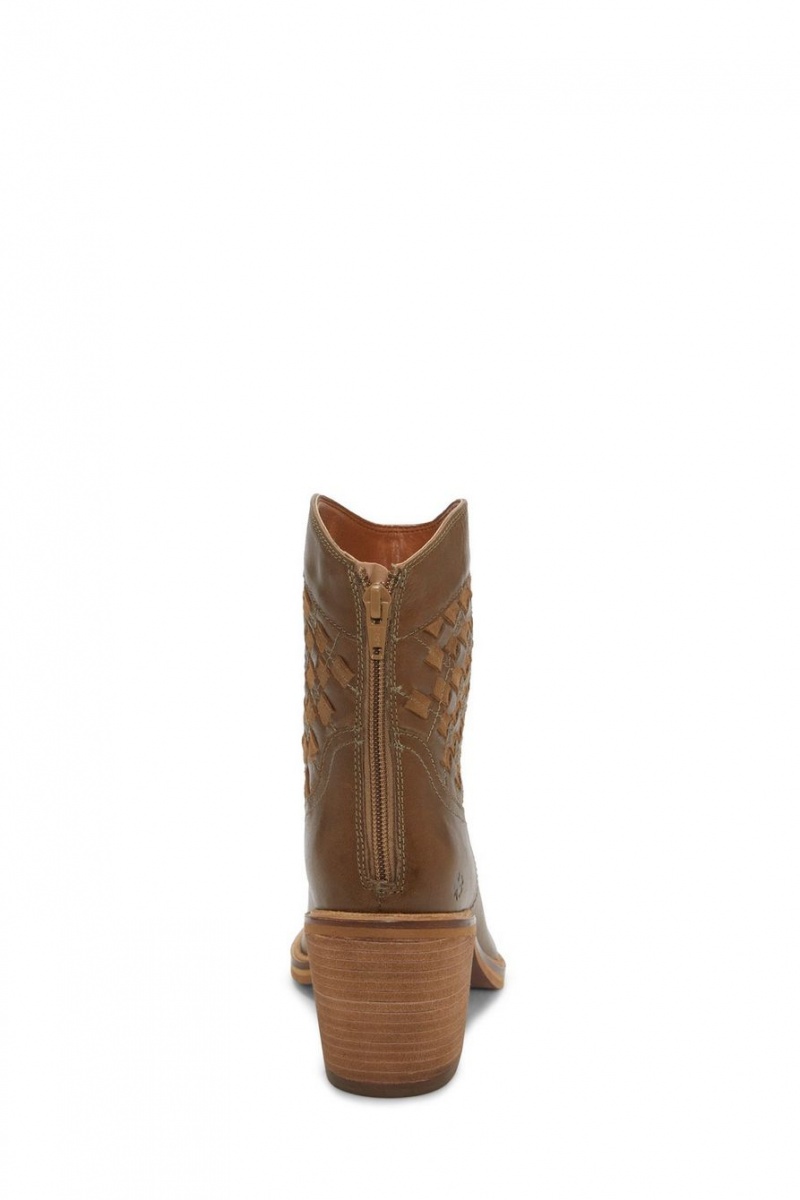 Lucky Brand Aryleis Western Women's Bootie Brown | South Africa-AHY920378