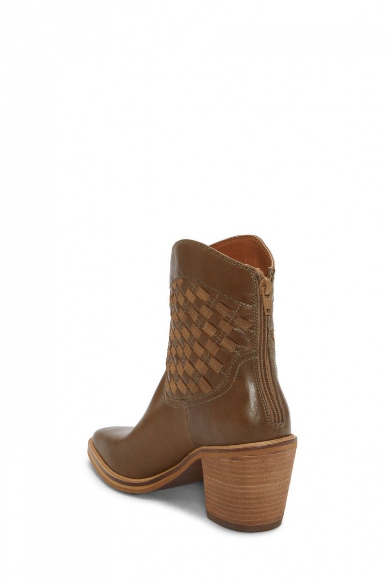 Lucky Brand Aryleis Western Women's Bootie Brown | South Africa-AHY920378