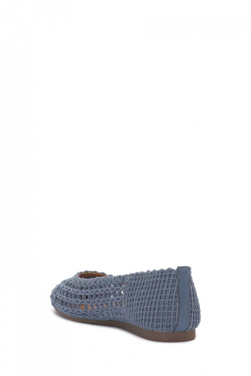 Lucky Brand Avelly Macrame Women's Flats Blue | South Africa-HQU091538