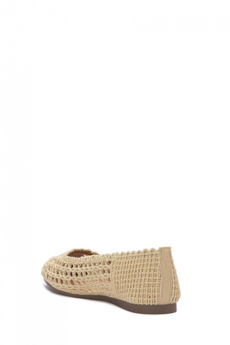 Lucky Brand Avelly Macrame Women's Flats Light Beige | South Africa-ISK789510