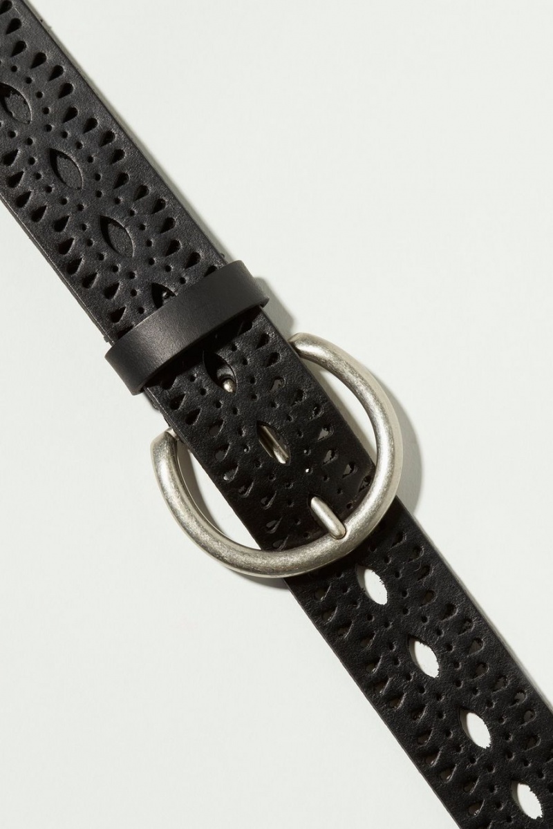 Lucky Brand Beachwood Cutout Women's Belts Black | South Africa-RSY089673