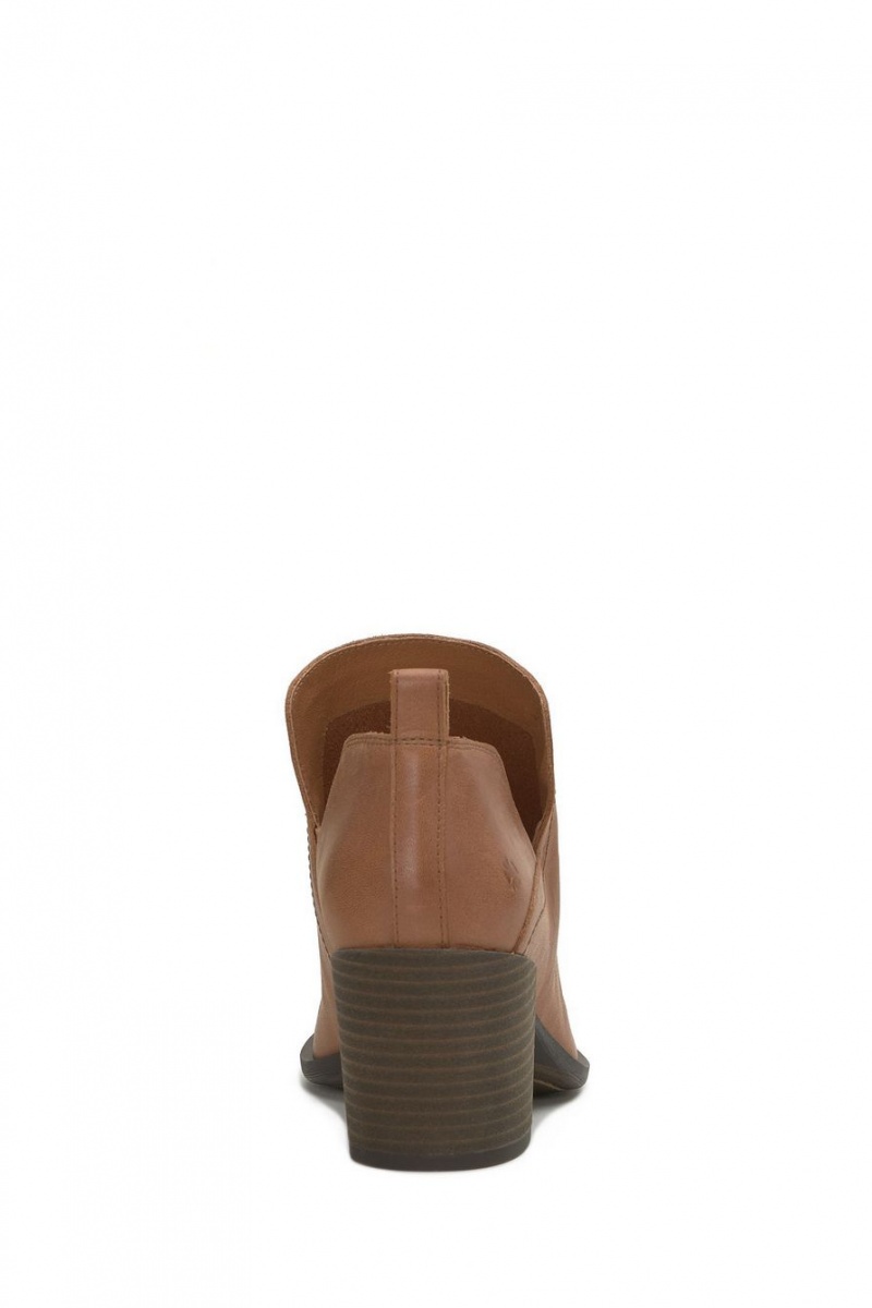 Lucky Brand Branndi Heeled Women's Bootie Dark Beige | South Africa-GTY539087