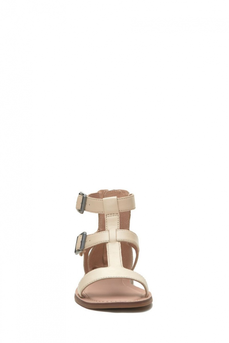 Lucky Brand Brelin Buckle Women's Sandals Beige | South Africa-KHO968731