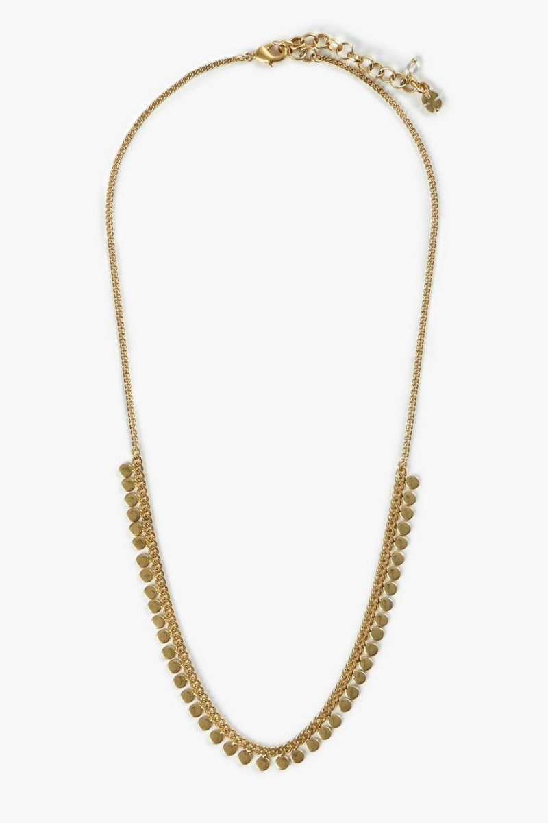 Lucky Brand Chain Women's Necklace Gold | South Africa-MXK093814