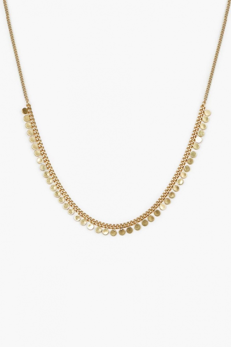 Lucky Brand Chain Women's Necklace Gold | South Africa-MXK093814