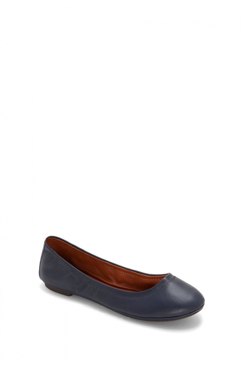 Lucky Brand Emmie Women\'s Flats Navy | South Africa-DSK942817