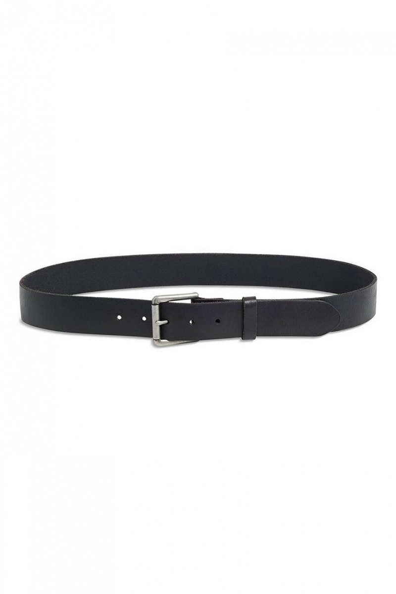 Lucky Brand Highland Leather Men\'s Belts Black | South Africa-SGD072318