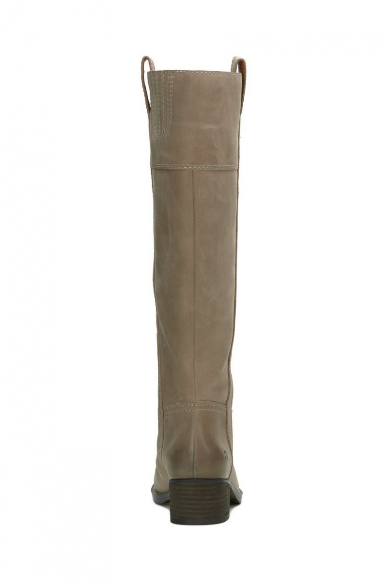 Lucky Brand Hybiscus Leather Women's Knee High Boots Light Grey | South Africa-IBE790651