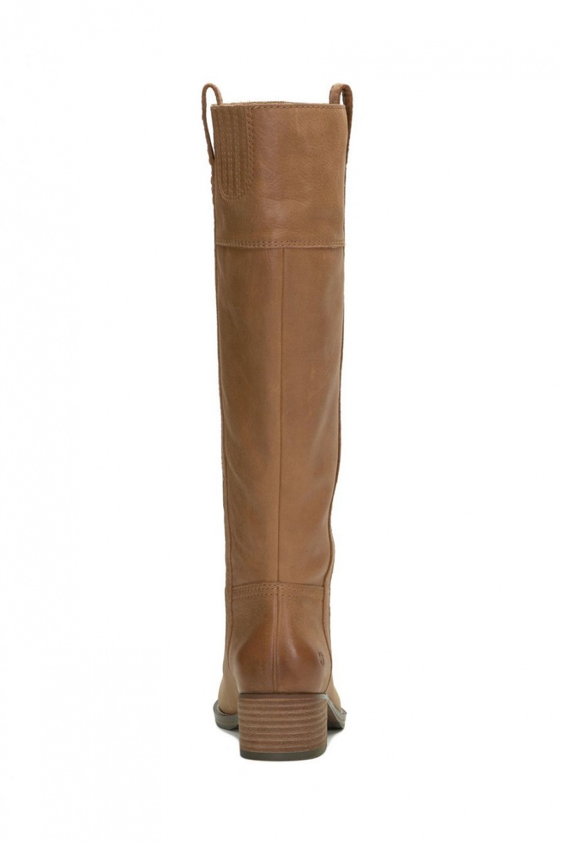 Lucky Brand Hybiscus Leather Women's Knee High Boots Light Brown | South Africa-LDV302518