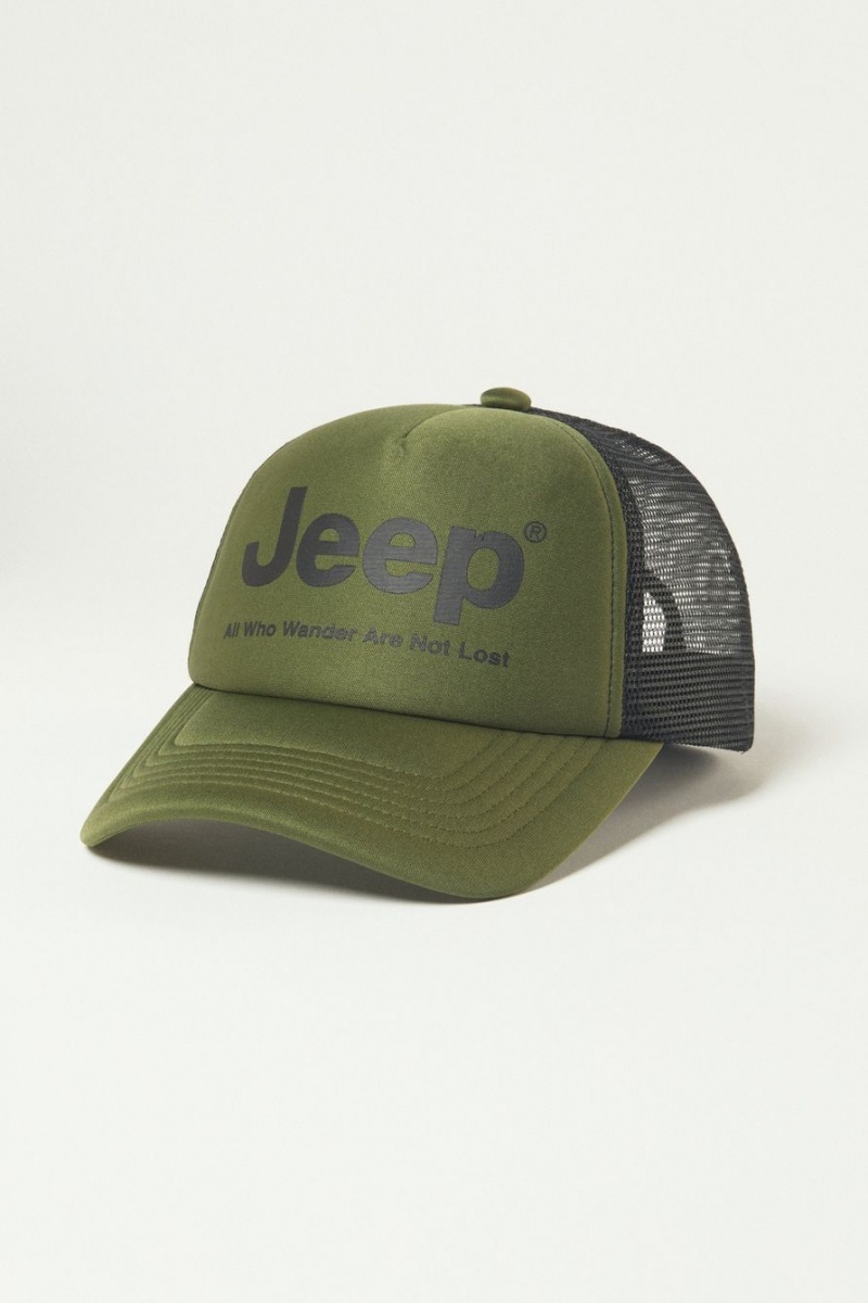 Lucky Brand Jeep Trucker Men\'s Hat Multicolor | South Africa-QBP170439