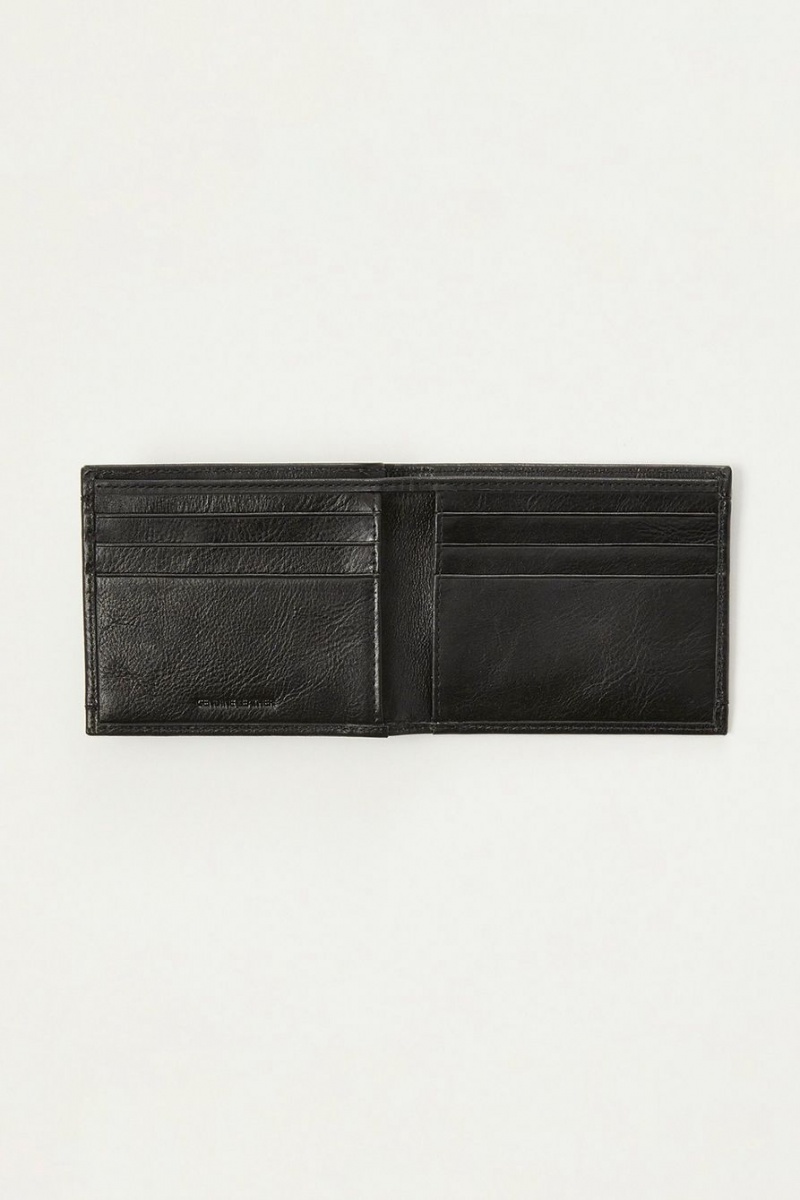 Lucky Brand Leather And Cardholder Giftset Men's Wallet Black | South Africa-VCH078624