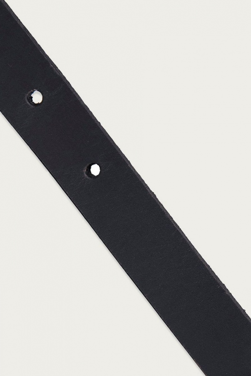 Lucky Brand Leather With Western Buckle Set Women's Belts Black | South Africa-OTF612308