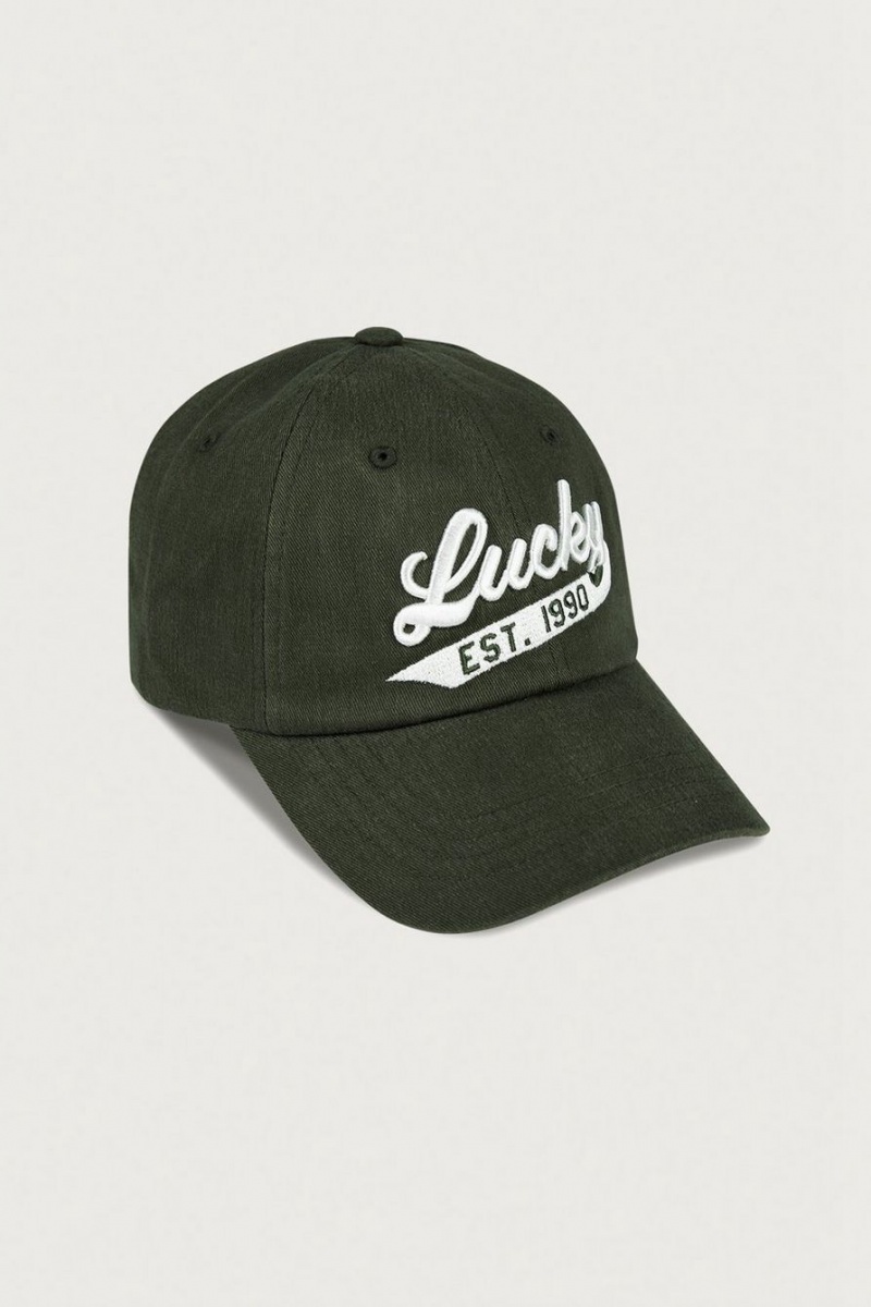 Lucky Brand Lucky 1990 Embroidered Dad Women\'s Hat Light Green | South Africa-SZN453912