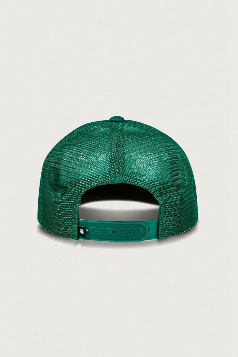 Lucky Brand Lucky Collegiate Trucker Men's Hat Dark Green | South Africa-DNY610279