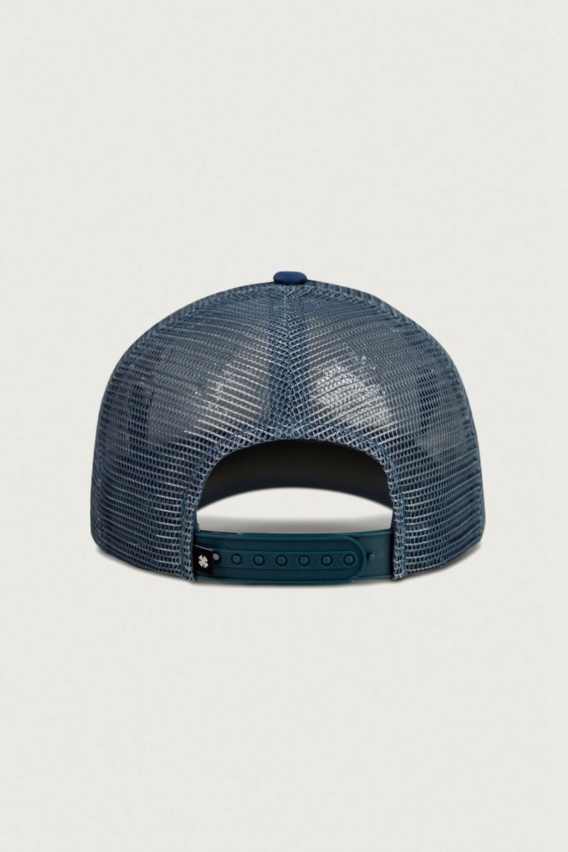 Lucky Brand Lucky Collegiate Trucker Women's Hat Dark Blue | South Africa-QFU543192