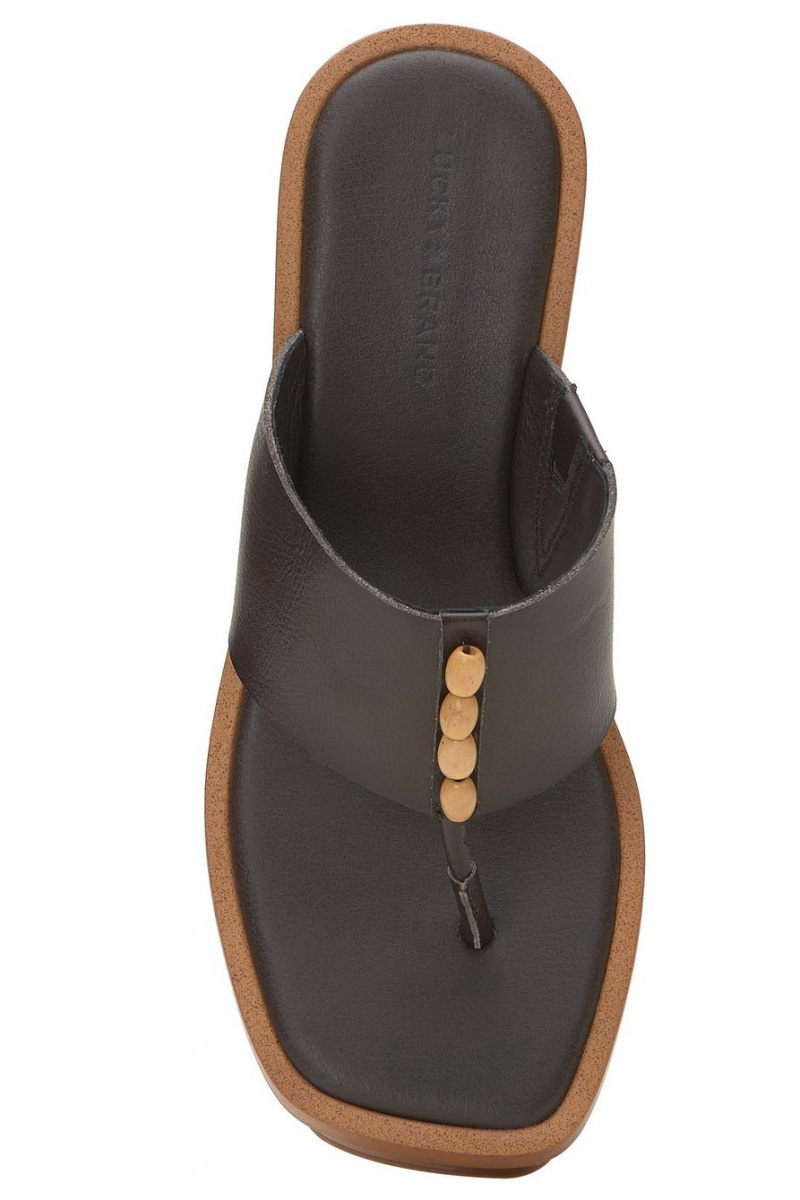 Lucky Brand Mandelina Heel Women's Sandals Light Brown | South Africa-UCO354690