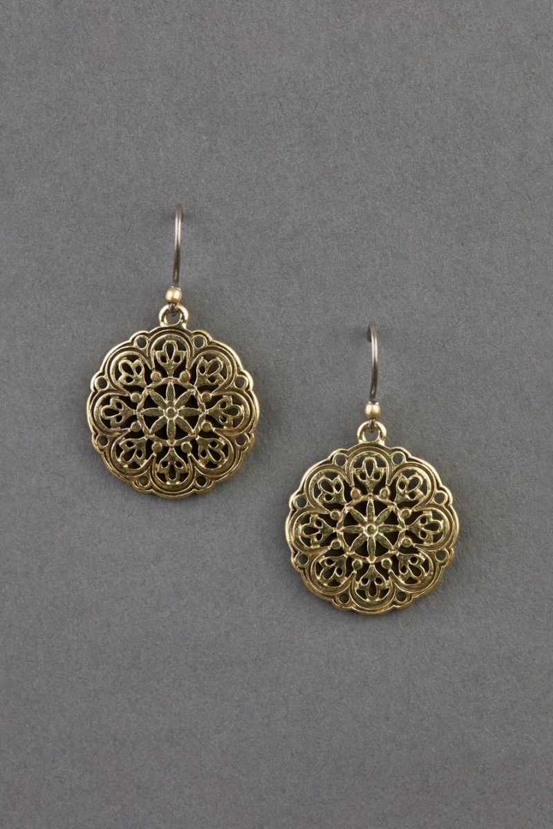 Lucky Brand Openwork Drop Women\'s Earrings Gold | South Africa-SXF157968