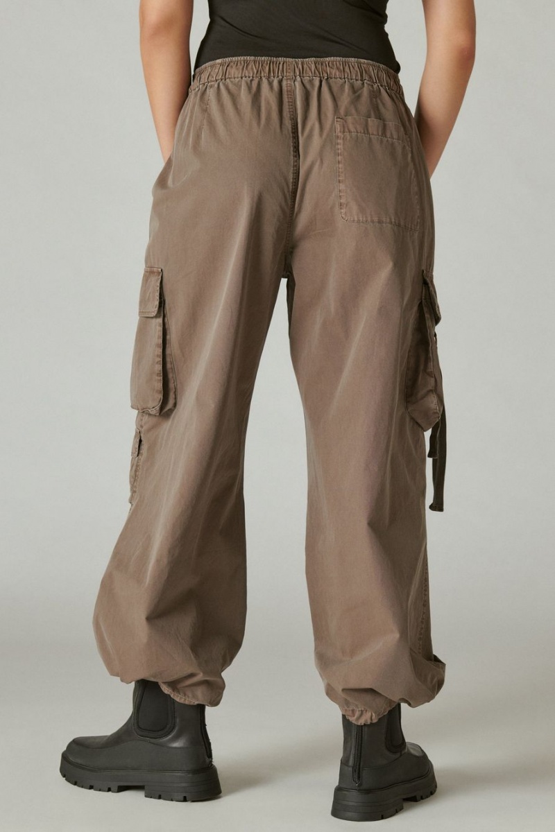 Lucky Brand Parachute Cargo Women's Pants Light Brown | South Africa-LWZ467183