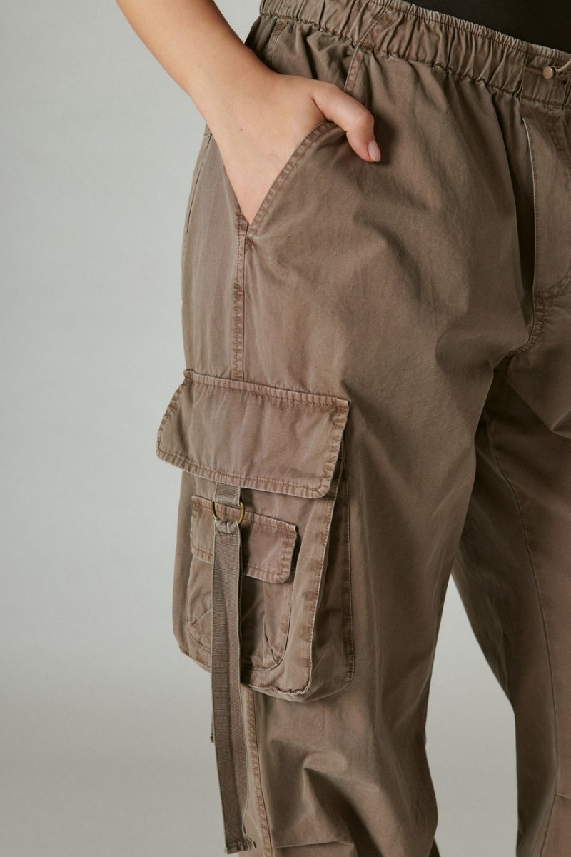 Lucky Brand Parachute Cargo Women's Pants Light Brown | South Africa-LWZ467183