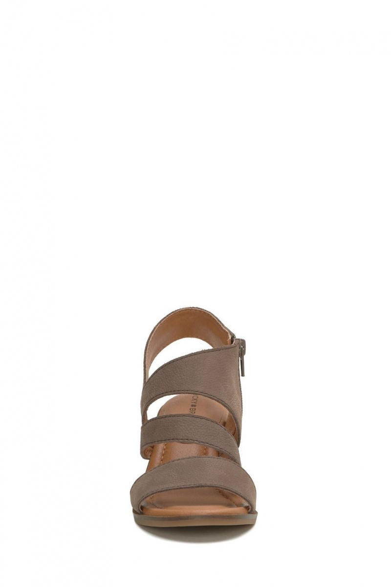 Lucky Brand Rhodette Heel Women's Sandals Light Brown | South Africa-ASW715429