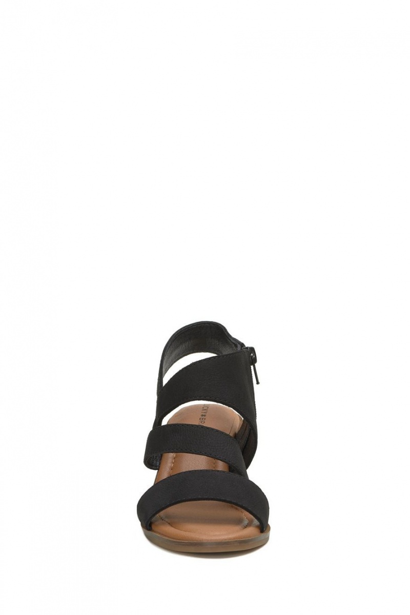 Lucky Brand Rhodette Heel Women's Sandals Black | South Africa-EFB589430