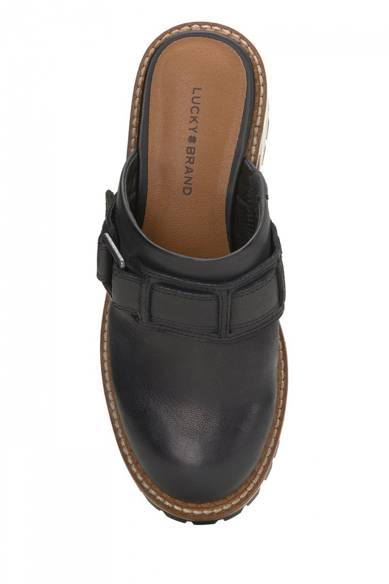 Lucky Brand Rishona Women's Clogs Black | South Africa-SIA179320