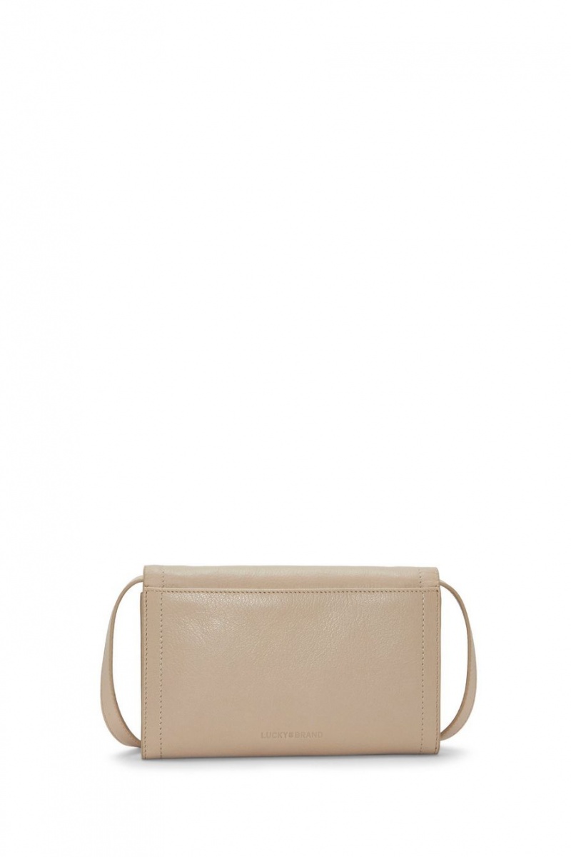 Lucky Brand Ruth Scalloped Women's Crossbody Bag Beige | South Africa-OZY314605