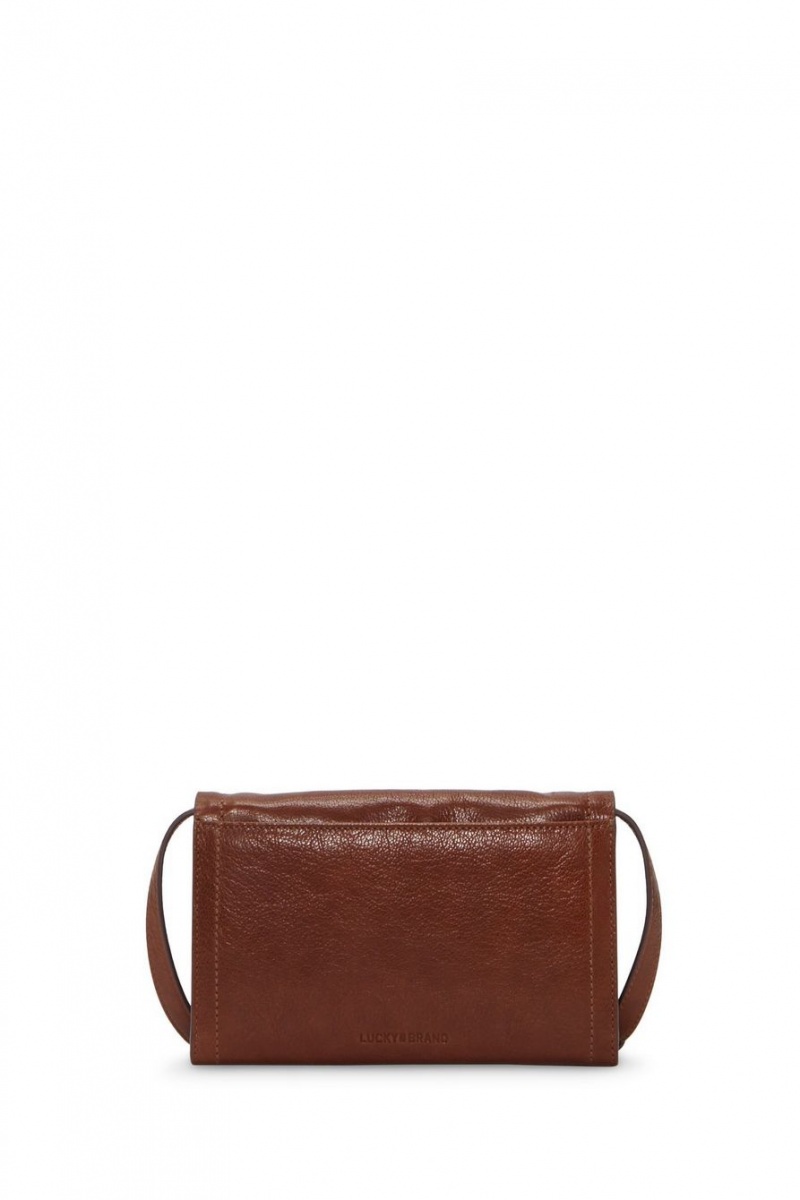 Lucky Brand Ruth Scalloped Women's Crossbody Bag Dark Brown | South Africa-GKR584967