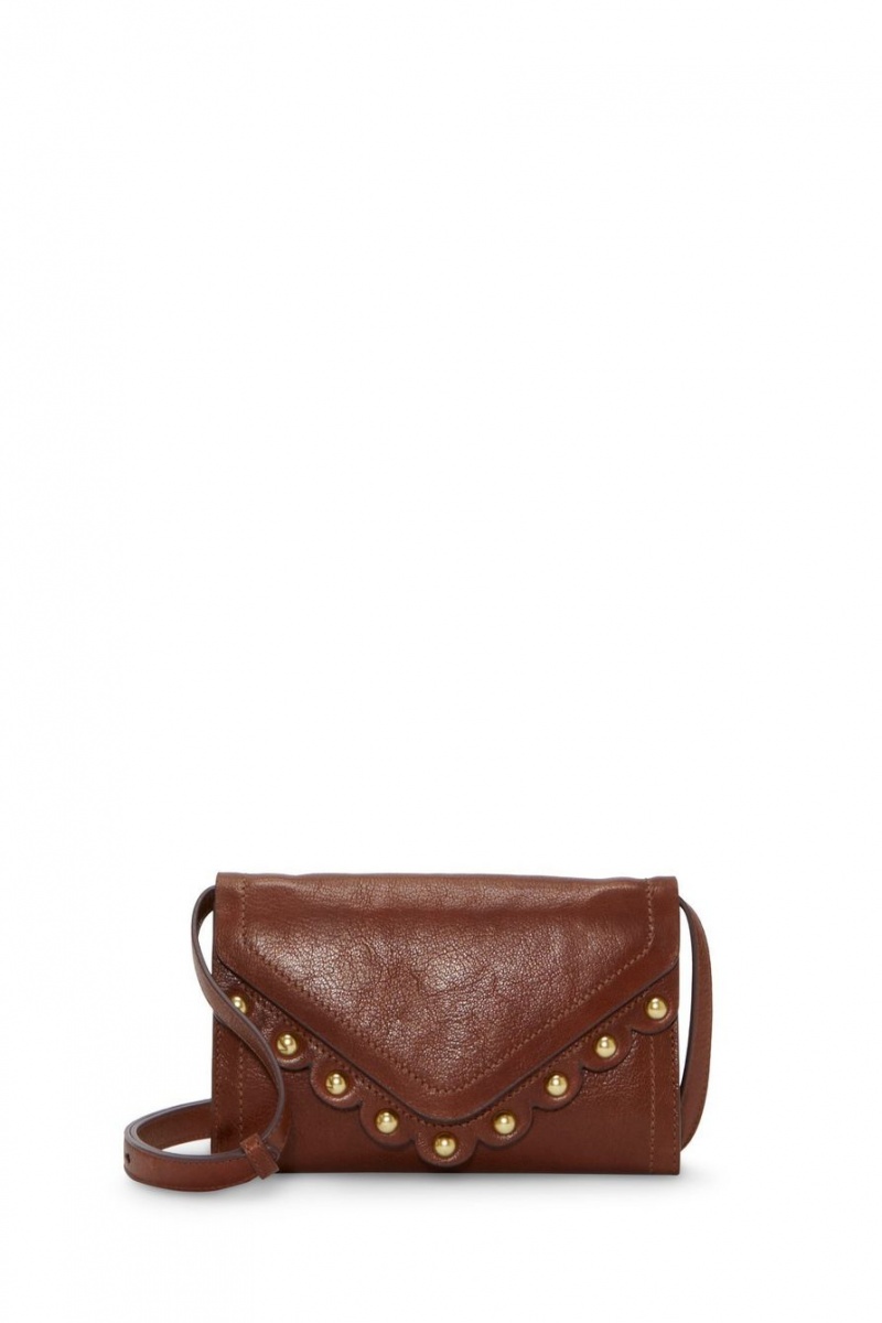 Lucky Brand Ruth Scalloped Women\'s Crossbody Bag Dark Brown | South Africa-GKR584967