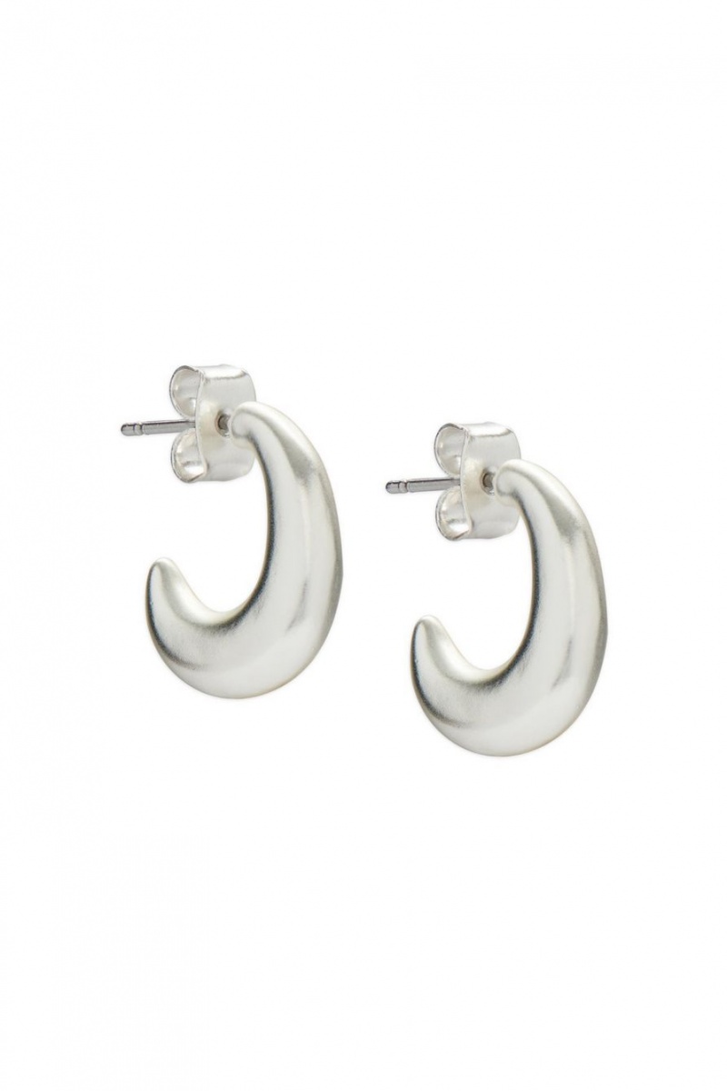 Lucky Brand Small Hoop Women\'s Earrings Silver | South Africa-UGP790482