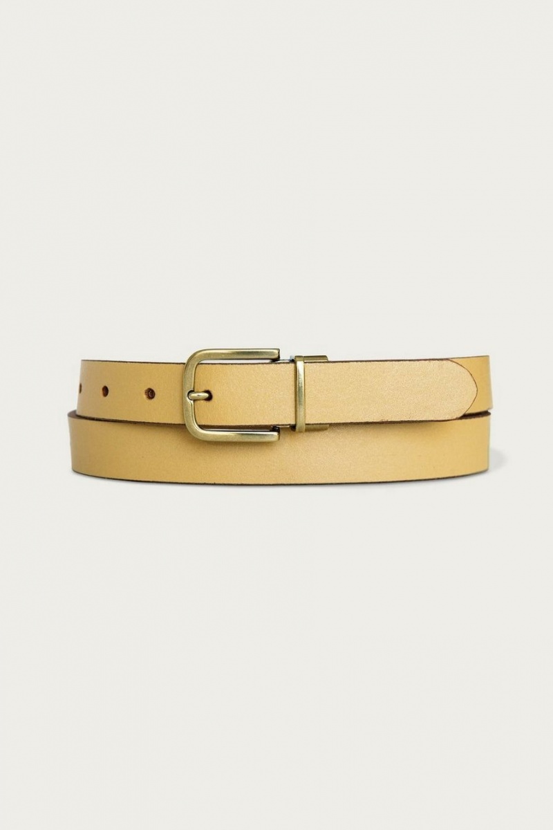 Lucky Brand Smooth Leather Reversible Women's Belts Dark Brown | South Africa-PFI305817