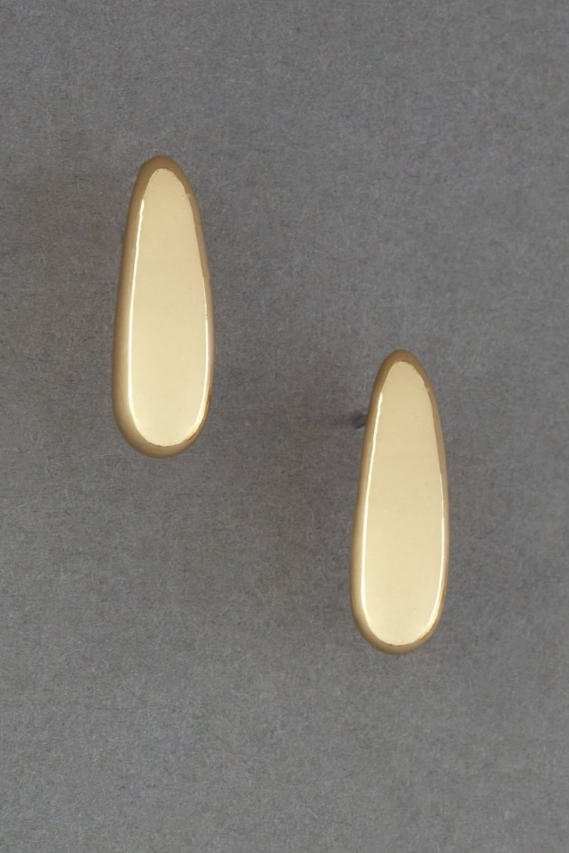 Lucky Brand Teardrop Stud Women\'s Earrings Gold | South Africa-IUA615704