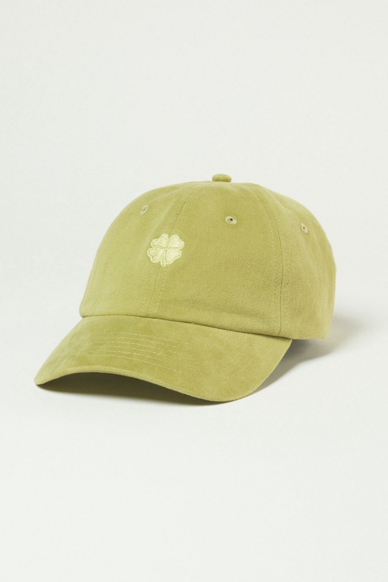 Lucky Brand Washed Canvas Baseball Men\'s Cap Light Green | South Africa-WND418705