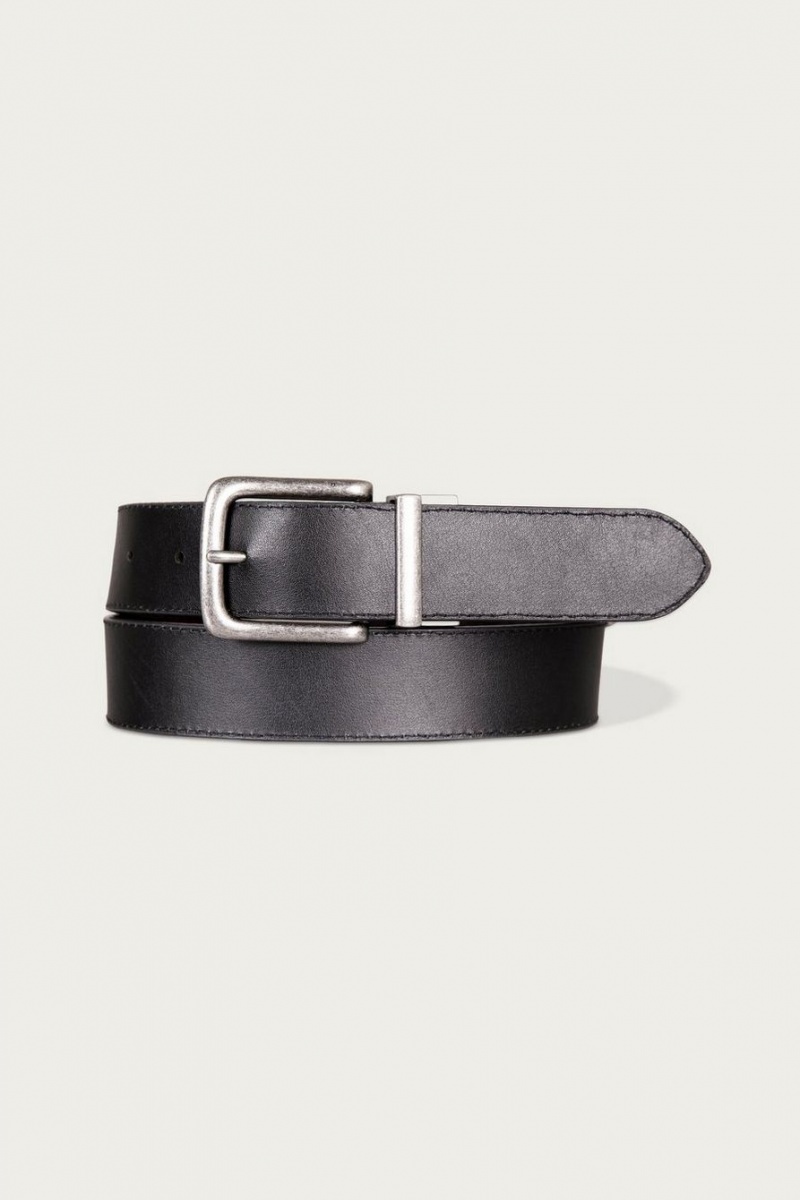 Lucky Brand Western Embossed Reversible Leather Men\'s Belts Grey | South Africa-ASQ194802