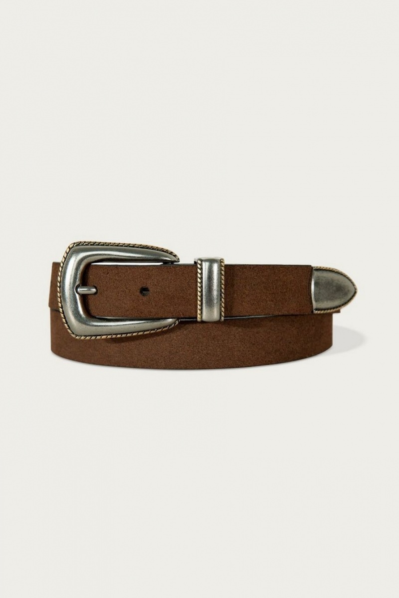 Lucky Brand Western Suede Women\'s Belts Red / Copper | South Africa-LMC014236